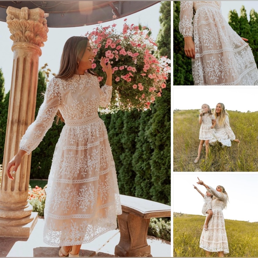 NWT Roolee Candle in the Wind lace dress
